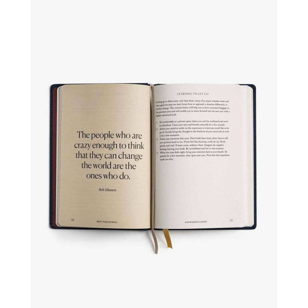 Intelligent Change - Guided The Best Year Journal Blue - Picture 2 of 4